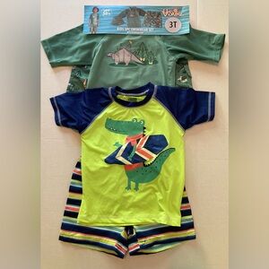 Bundle 🟣 Of 2 Boys Swim Sets (similar Sizes 24M-3T) *note